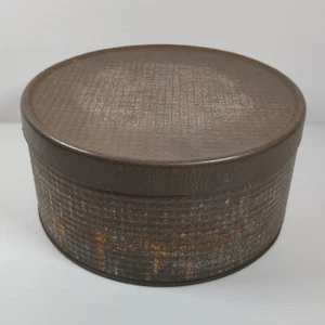 Simpson Australia Tinsmithry Round Metal Canister Tin With Lid Vintage Farmhouse - Picture 1 of 8
