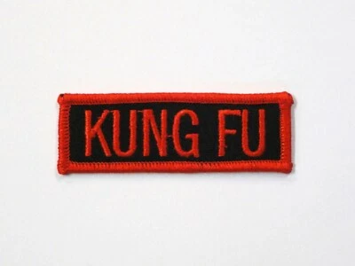 Kung Fu Bar Patch 3" x 1" Iron On / Sew On New - Image 1 of 2