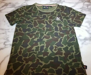Womens ADIDAS x Pharrell Williams HU Hiking Camouflage T-Shirt Shirt Small camo - Picture 1 of 5