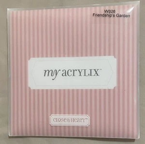 New Close To My Heart My Acrylix Stamp Set W326 Friendship’s Garden - Picture 1 of 6