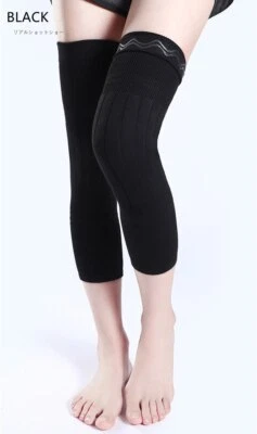 2 PIEZAS Calentadores de Piernas Lana Cachemira Mangas Gruesas Forradas de Vellón Rodilleras Soporte Foto 1 de 4