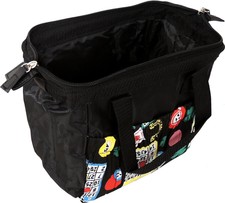 6 Pocket Zipper Closure Bingo Dauber Tote Bag Black