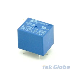 5pcs SRD-5VDC-SL-C RELAY 5V T73 SONGLE 5 Pins Power Relay - Picture 1 of 1