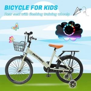 18 inches Kid's Bicycle BMX Child Bike for Ages 7-9 Years with auxiliary wheels - Picture 1 of 23
