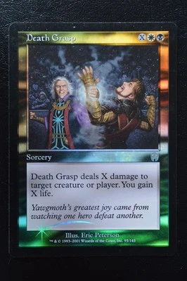 Magic The Gathering MTG DEATH GRASP FOIL Apocalypse MP Moderately Played - Image 1 of 2