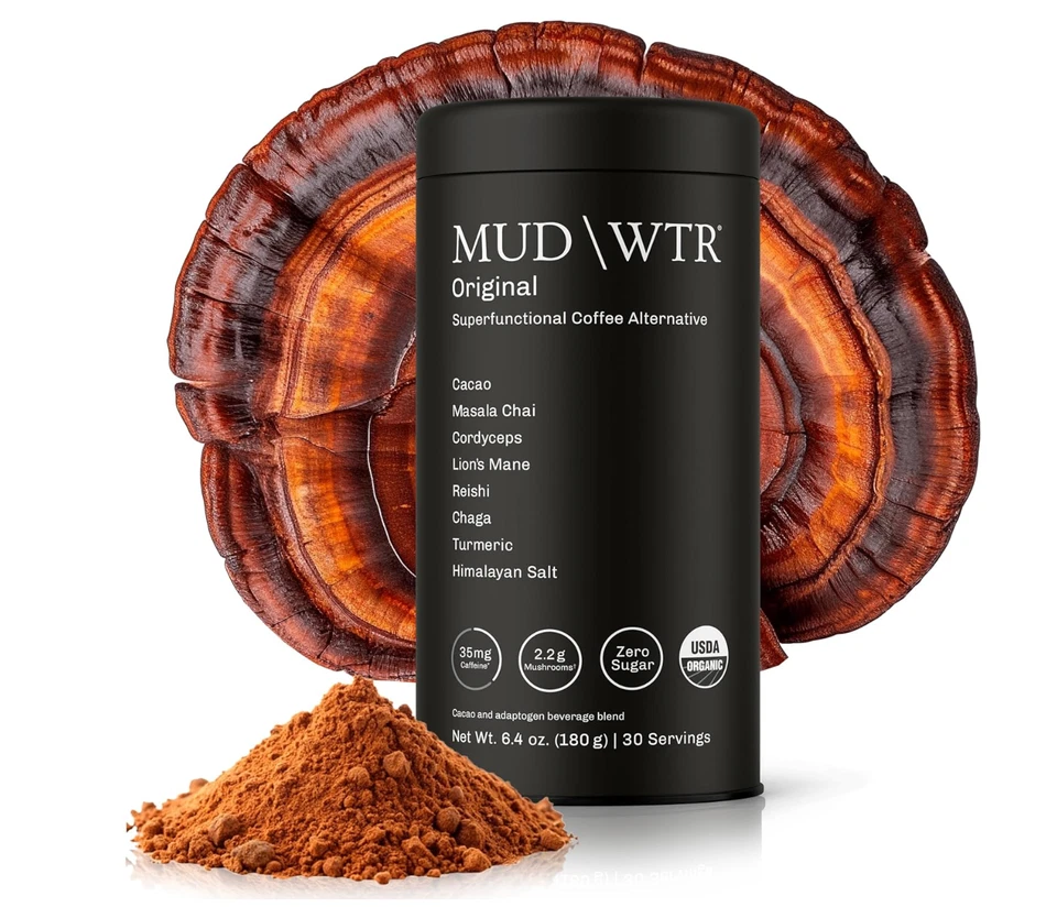 Alternativa de café con champiñones original MUDWTR | 2.240 mg cultivada en EE. UU. Foto 1 de 1