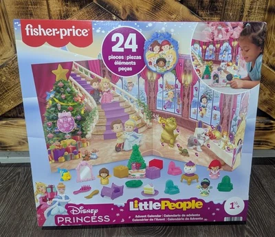 Fisher-Price Little People Toddler Toy Disney Princess Advent Calendar, 24 Figur - Image 1 of 2