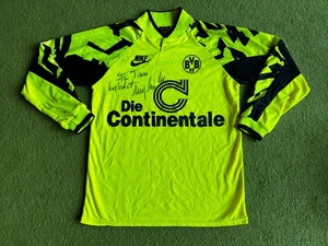 Trikot Shirt Jersey Borussia Dortmund BVB  1991 1992 Unterschrift Möller XS S - Bild 1 von 18