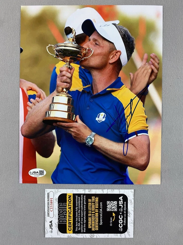 RYDER CUP 2023 CAPITÁN LUKE DONALD AUTÓGRAFO 8x10 foto equipo europa jsa ci33891 Foto 1 de 1