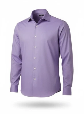 Мужская сорочка David Taylor средний размер | лавандовый фиолетовый | с длинным рукавом - Изображение 1 из 4