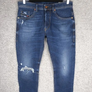 DIESEL HOMBRE JEANS THOMMER 084BZ STRETCH W31 L32 AZUL OSCURO DENIM DESGASTADO 84BZ - Imagen 1 de 10
