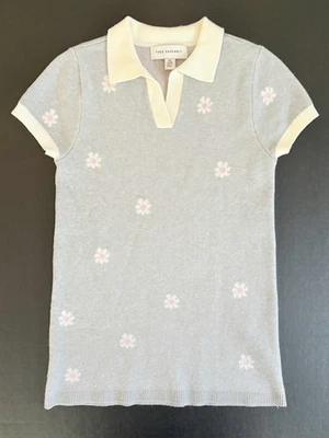 Vestido suéter polo floral Free Assembly para niñas talla XS 4/5 Foto 1 de 3