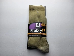FootJoy Men's ProDry Advanced Golf Comfort Socks Cushioned 2 Pairs Crew Sz 7-12 - Picture 1 of 4
