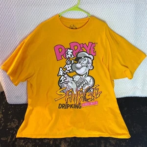 POPEYE T Shirt Drip King 2XL Savage Made in Brooklyn NY senza odio solo ottima  - Foto 1 di 8
