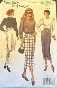 Vogue Vintage halb taillierter Misses Rock sehr leicht Muster 8582 WMS GR. 14-18 - Bild 1 von 3