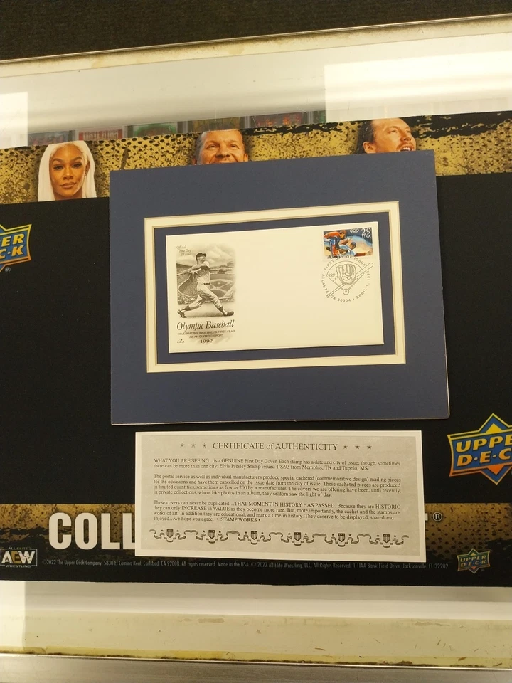 First Day of Issue USPS Post Office Envelope 1992 Olympics Baseball $.29 Stamp  - Image 1 of 4