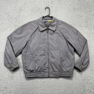 Chaqueta De Colección Solo Miembros Para Hombres 40 Gris Cremallera Forro a Cuadros Abrigo Clásico Ligero Foto 1 de 4