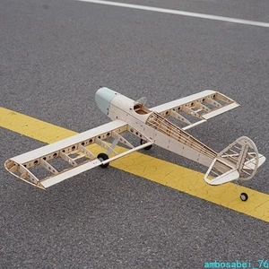 BF109 Fighter Model Plane Fixed Wood Kit Skin Hardware Accessories Gifts NEW - Picture 1 of 14