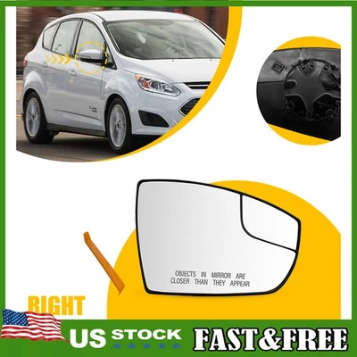 Mirror Glasses Passenger RH Side Non-Heated Hand for Ford C-Max Escape 2013-2016 - Imagem 1 de 4