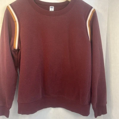 Sudadera De Colección Antigua Azul Marino Mujer Años 90 Academia�� Normcore Athleisure Granate Talla S Foto 1 de 4