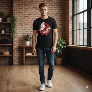 Ghostbusters Movie Black Shirt - Picture 1 of 1