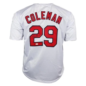 Vince Coleman Signed St Louis White Baseball Jersey (JSA) - Picture 1 of 3