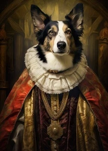 Aristocratic Collie Dog - Cute Funny Animals - Poster - Picture 1 of 5