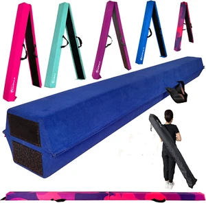 6 FT / 8 FT / 9 FT Folding Gymnastics Beam Foam Balance Floor Beam - Extra Firm - Picture 1 of 7