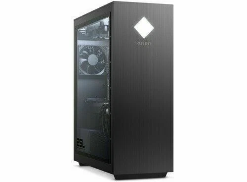 HP Omen (512GB SSD, AMD Ryzen 5- 5600G, 3.9GHz, 16GB RAM, NVIDIA RTX 30 Series RTX 3060) Gaming PC - Black (672Z6EA#ABU)