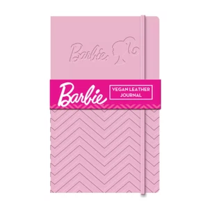 Vintage Style Pink Vegan Leather Barbie Doll Diary and Journal Notebook w/ Strap - Picture 1 of 5