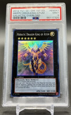 PSA 9 Hieratic Dragon King Of Atum PHSW-EN047 1st Edition Super Rare YuGiOh Pop1 - Image 1 of 2