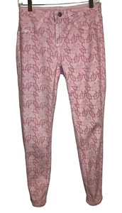 Tribal Jeans Pink Reversible Pink Print Women’s Size 6 - Picture 1 of 14