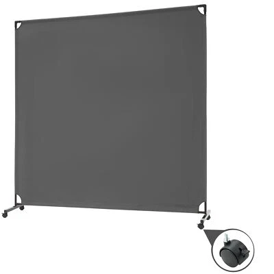 SPURGEHOM 6FT Single Panel Rolling Room Divider, Partition Privacy Screens with Wheels,...