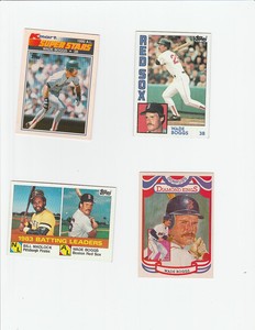  Wade Boggs   Baseball Card UGETEMALLFOUR Yankees Red Sox KKI