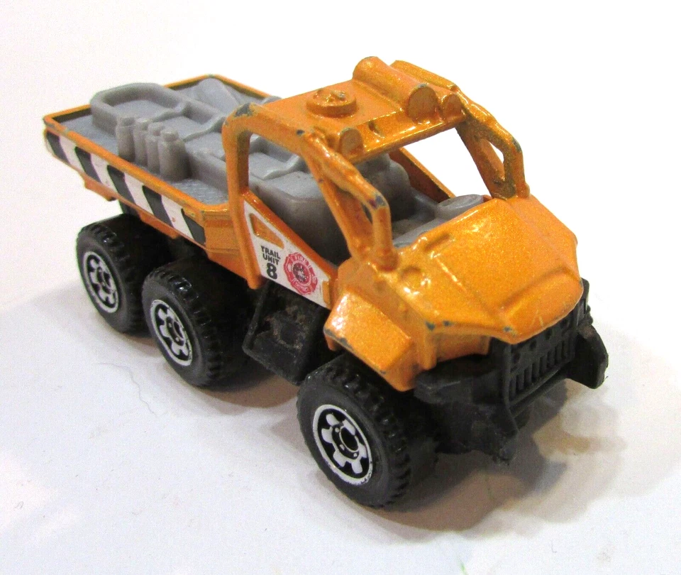 ATV Mattel Matchbox 2013 amarillo MBX Rescue Trail Tracker diecast 1:59 vintage Foto 1 de 4