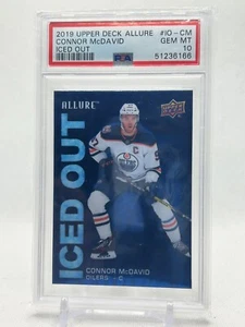 2019 Upper Deck Allure Iced Out Blue Insert #IOCM Gem Mint PSA 10 Connor McDavi - Picture 1 of 2