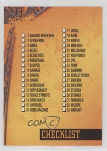 1997 Fleer Marvel Spider-Man International Checklist Cards 1-50 #50 b2t