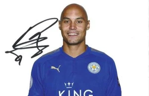 LEICESTER: YOHAN BENALOUANE SIGNED 6x4 2017/2018 PORTRAIT PHOTO+COA - Picture 1 of 1
