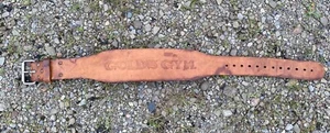 Gold's Gym Weight Lifting Belt Small 24-28 Brown Leather 37” Long 4” Wide - Picture 1 of 8