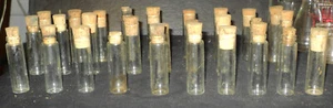 Lot of 28 Vintage Glass Test Tube With Corks Lab Equipment - Picture 1 of 3