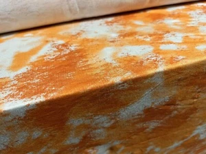 Viscose Spandex Stretch Jersey Fabric, Per Metre - Tie Dye Print - Orange - Picture 1 of 3