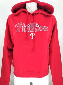 NEW Philadelphia Phillies Red New Era Hoodie Hooded Sweatshirt Women's S - Picture 1 of 9