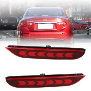 Rear Bumper Reflector Brake Fog DRL Indicator Light For Infiniti Q50L 2015-2018 - Picture 1 of 6