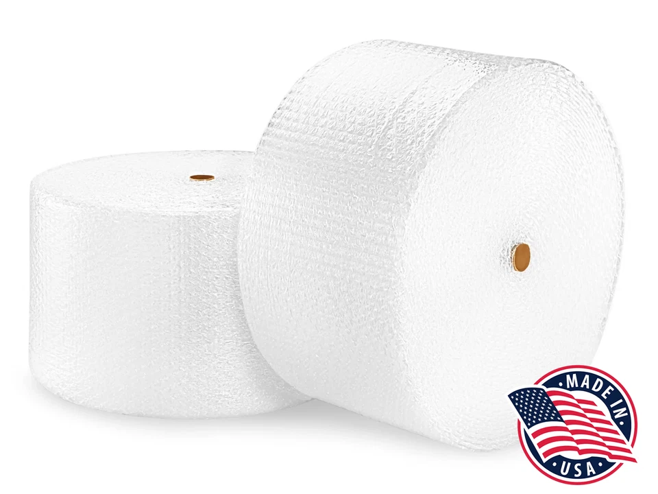 3/16" x 900' Ft Bubble Roll Small Bubbles 12" Wide (HIGH QUALITY) Cushion Wrap - Image 1 of 1