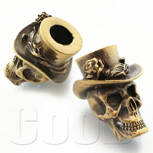 CooB Paracord Bead Beads Charm Voodoo Skull Hat Rose for Bracelet Knife Lanyard