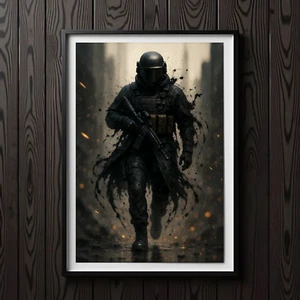 Póster de operador táctico | Impresión artística PMC oscura | 12x18-24x36 - Imagen 1 de 6
