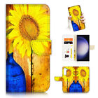 ( For Samsung A25 5G ) Wallet Flip Case Cover Aj24413 Sunflower Paining