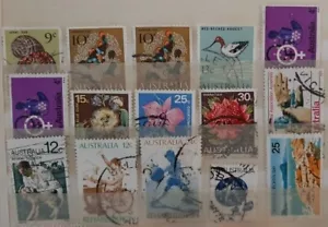 (AUS-P03) AUSTRALIA 1966-1984 stamps with different perfins - Picture 1 of 36