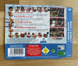READY 2 RUMBLE BOXING ROUND 2      --- SEGA DREAMCAST  / JAQUETTE ARRIERE - Photo 1/2