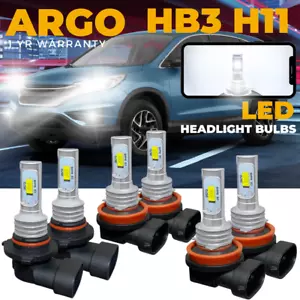 Fits Honda CR-V Led Headlight 2012-18 Xenon White High Low Beam Fog Light Bulbs - Picture 1 of 16